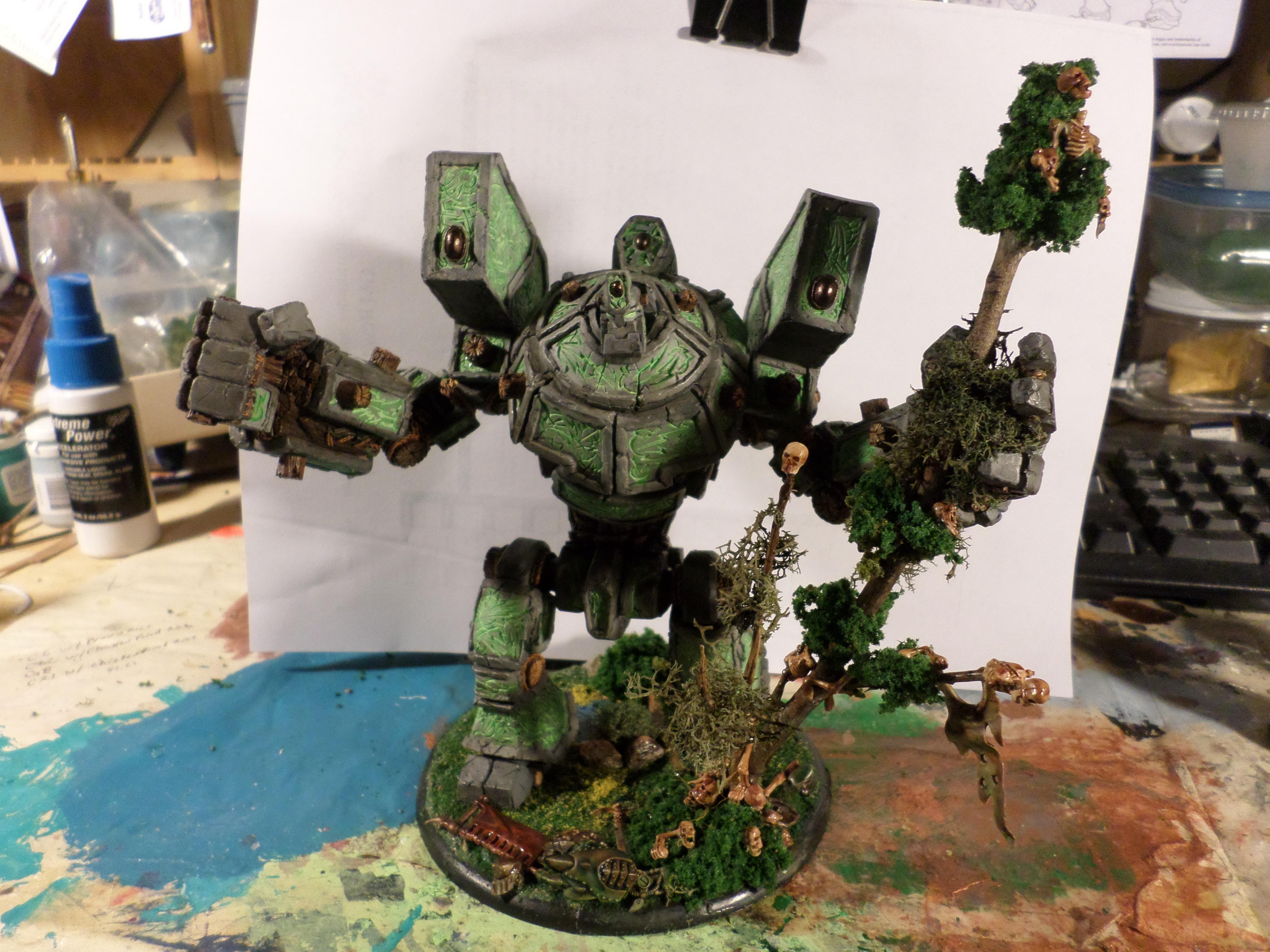 Figurine Warmachine Hordes - Circle Orboros Celestial Fulcrum (Peinte, Occasion)